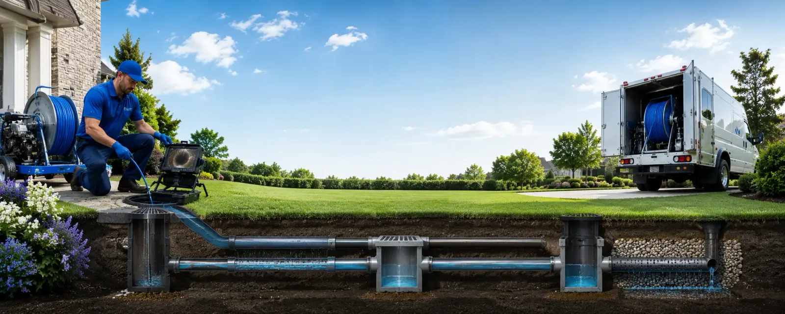 Outdoor drain cleaning information for Scandia, KS
